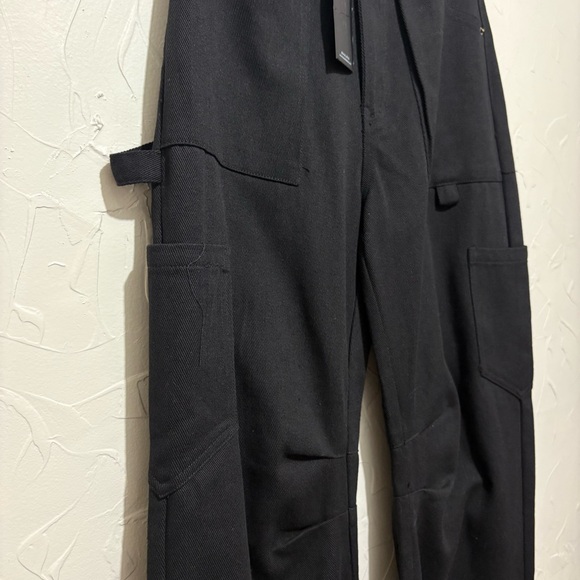NWT Lioness “Miami Vice” black mid-rise baggy cargo pants (XS) - Picture 6 of 8